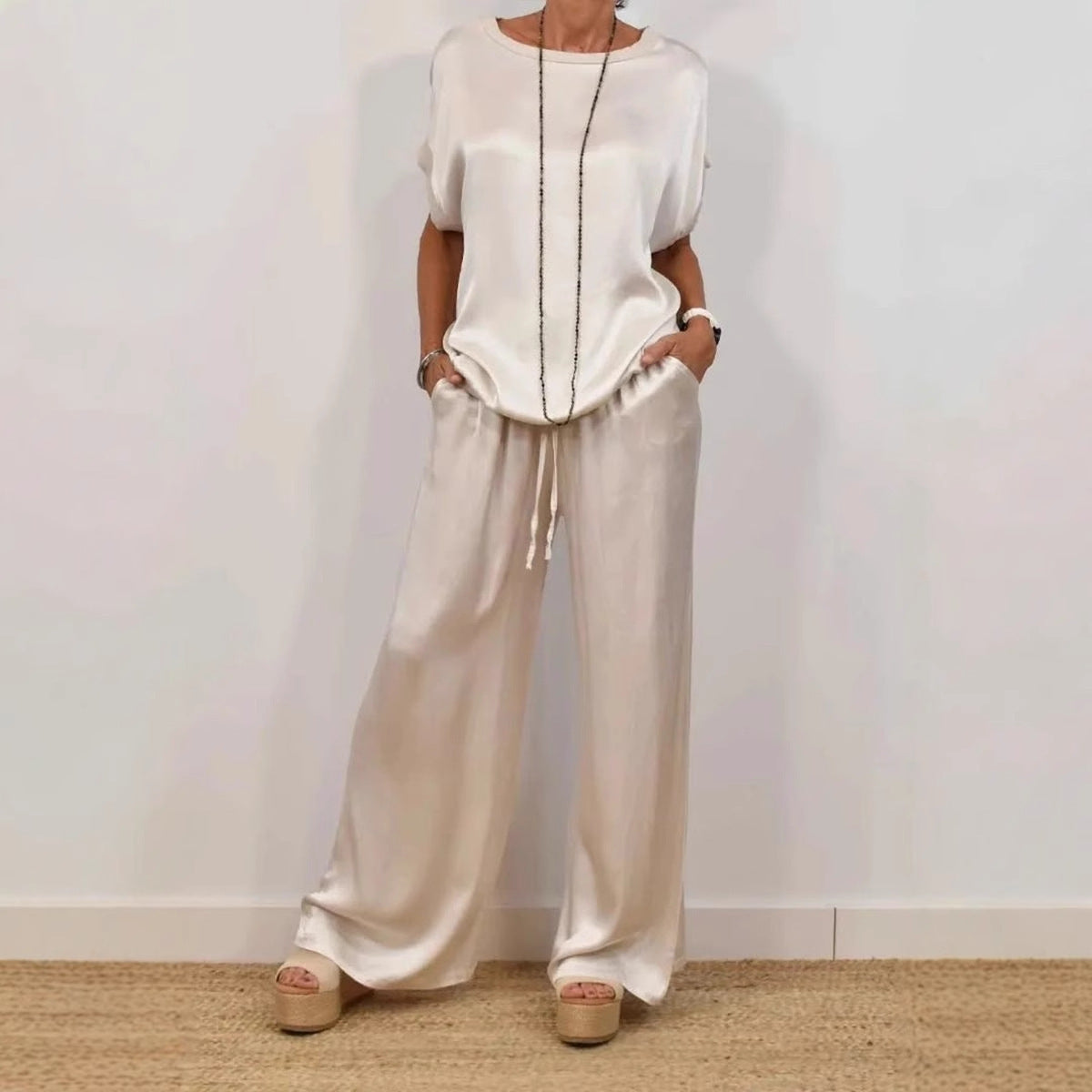 Ensemble Satiné Femme Chic