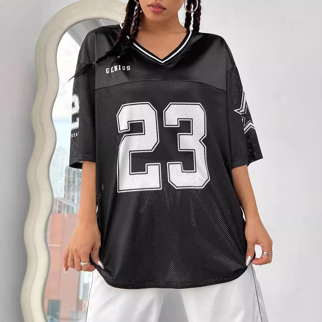 Maillot Oversize Numéro 23 Style Sport Streetwear