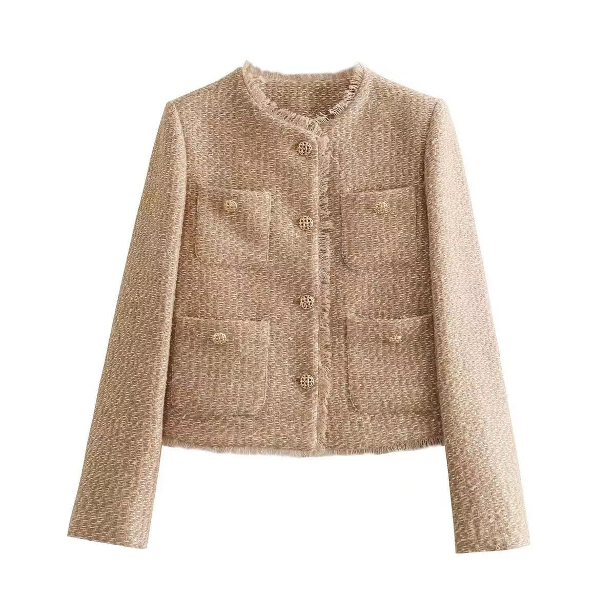 Veste Luxéa – Élégance Structurée à Boutons Dorés