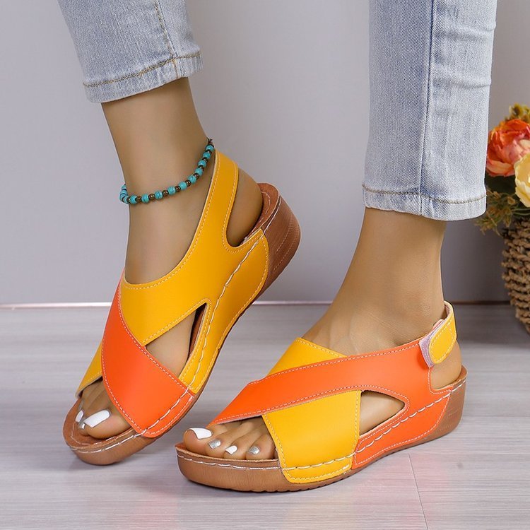 Sandales Orthopédiques Confort Croisé Femme –Décontracté