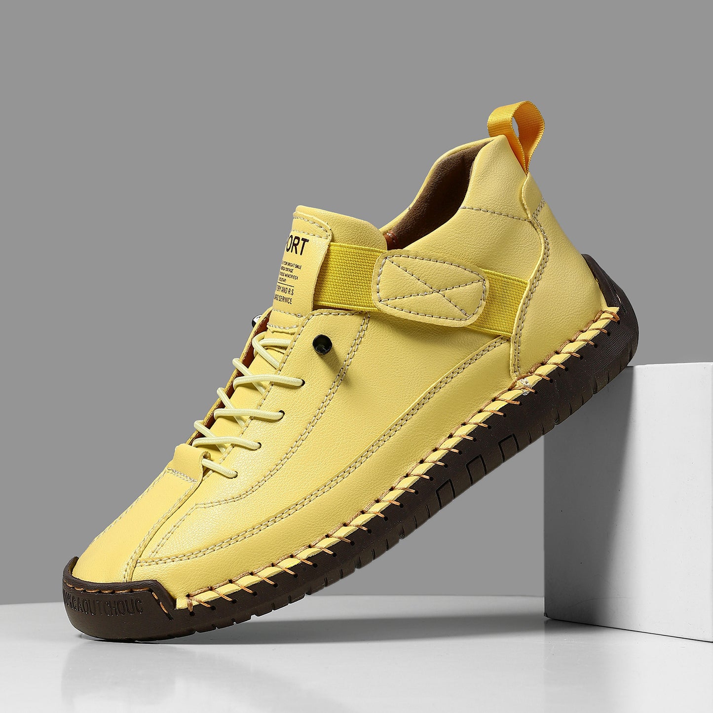 Bottines Décontractées en Cuir – Confort & Style