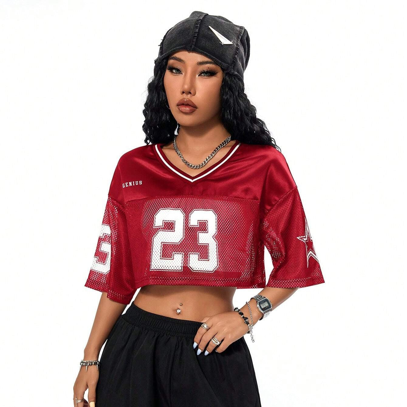 Maillot Oversize Numéro 23 Style Sport Streetwear