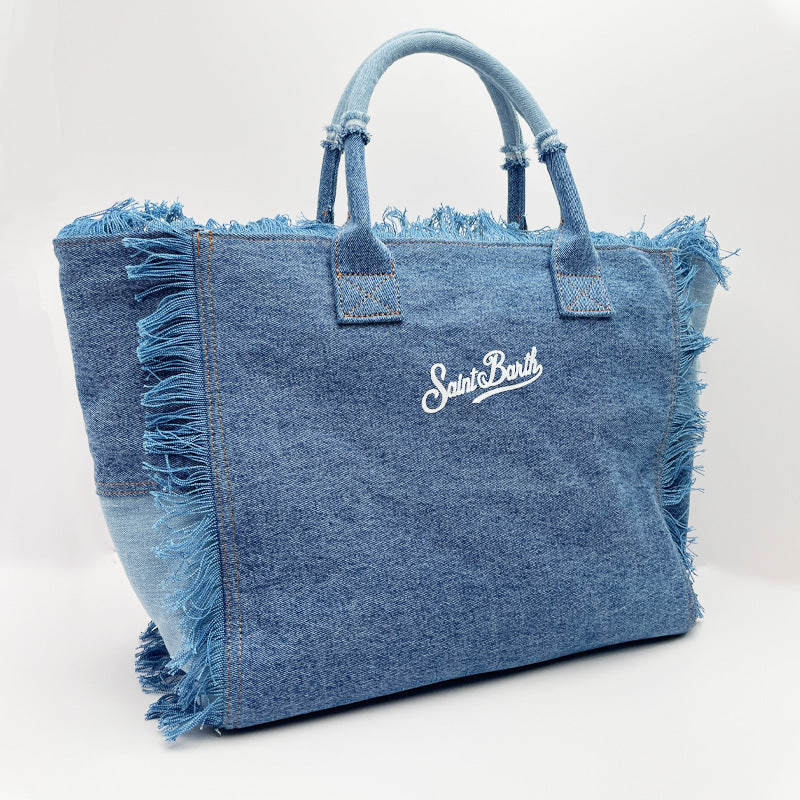 Nouveau sac à main décontracté à rayures grande capacité pour femme
