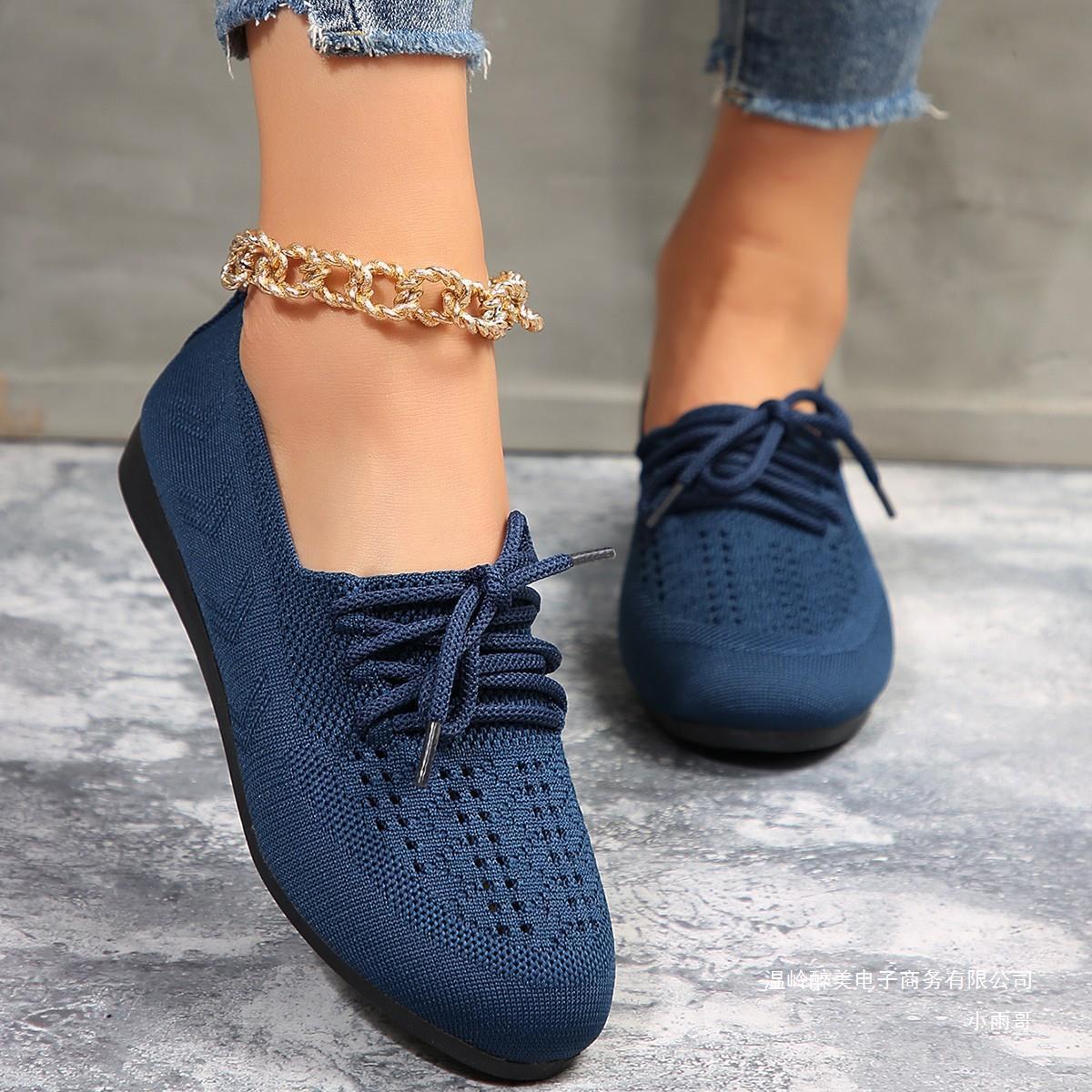 Flexima – Chaussures en maille respirante à lacets pour femme