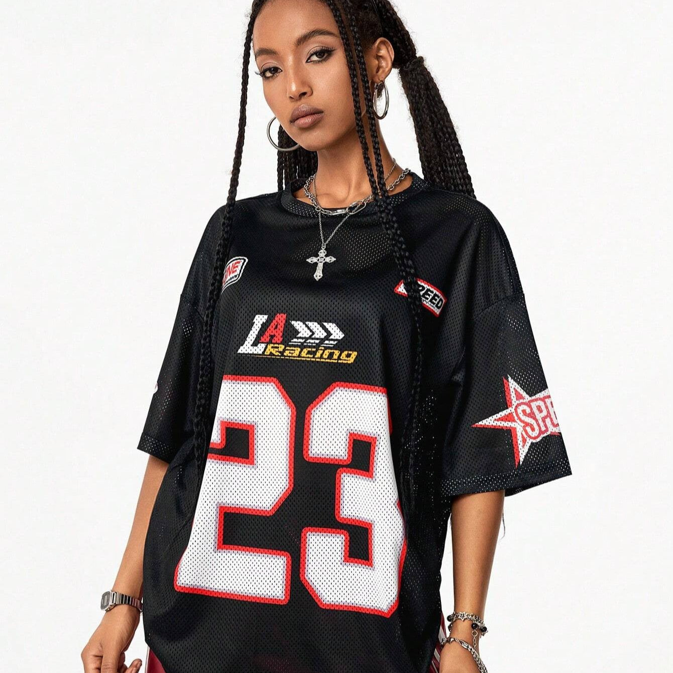 Maillot Oversize Numéro 23 Style Sport Streetwear