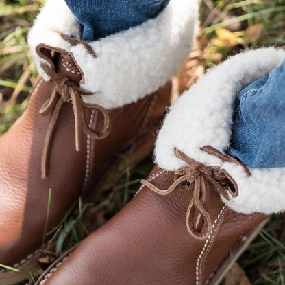 Terra Cuir – Bottes en cuir véritable doublées chaudement