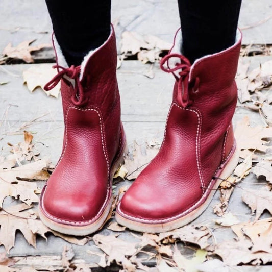 Terra Cuir – Bottes en cuir véritable doublées chaudement