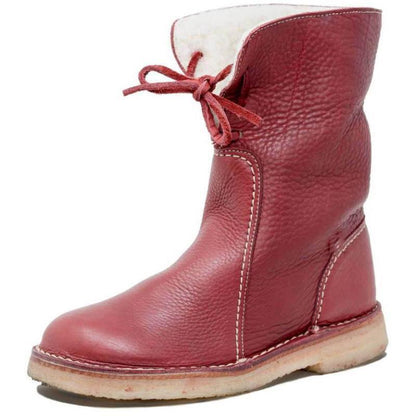 Terra Cuir – Bottes en cuir véritable doublées chaudement