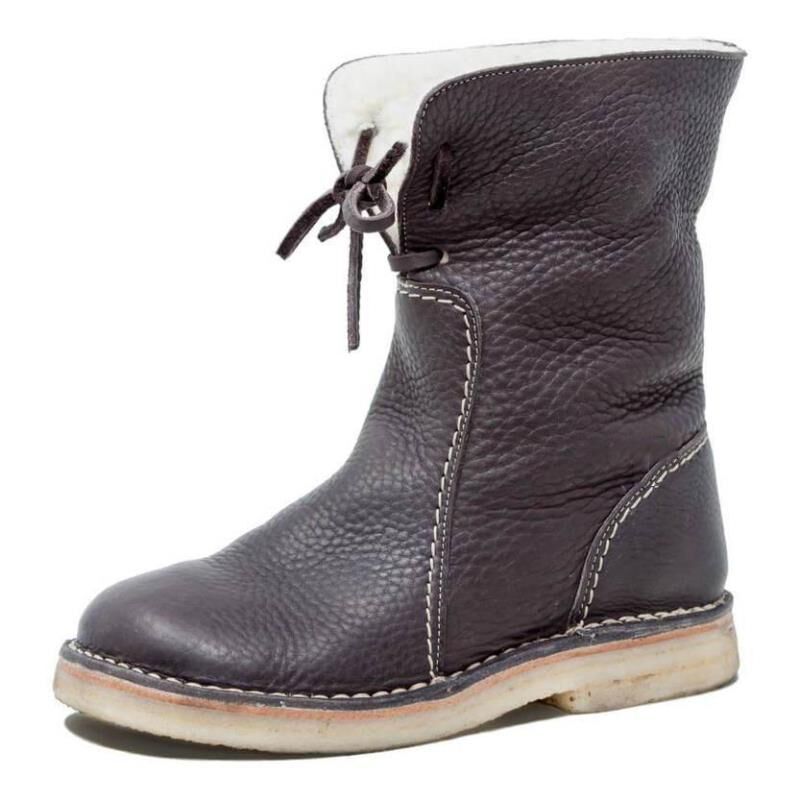 Terra Cuir – Bottes en cuir véritable doublées chaudement