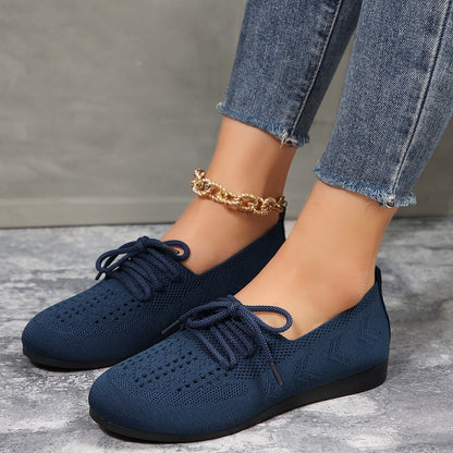 Flexima – Chaussures en maille respirante à lacets pour femme