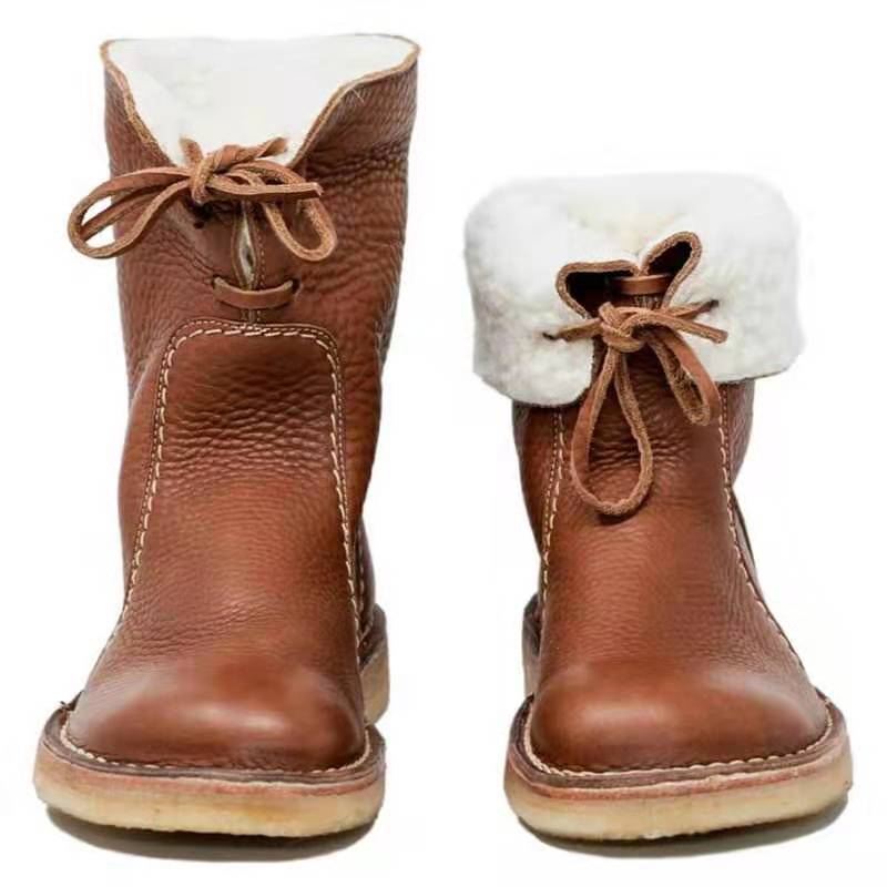 Terra Cuir – Bottes en cuir véritable doublées chaudement