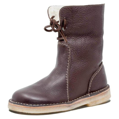 Terra Cuir – Bottes en cuir véritable doublées chaudement