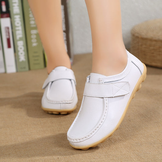 FlexiWalk – Chaussures en cuir souple à fermeture pratique