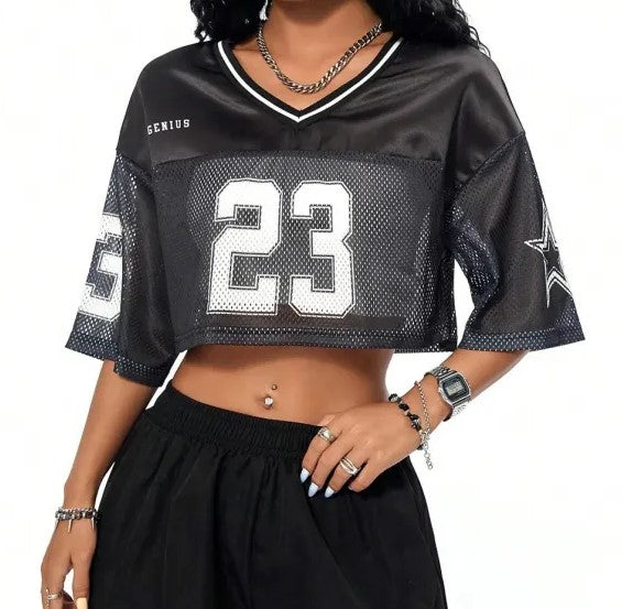 Maillot Oversize Numéro 23 Style Sport Streetwear