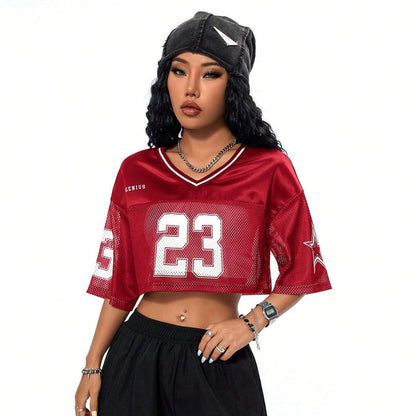 Maillot Oversize Numéro 23 Style Sport Streetwear