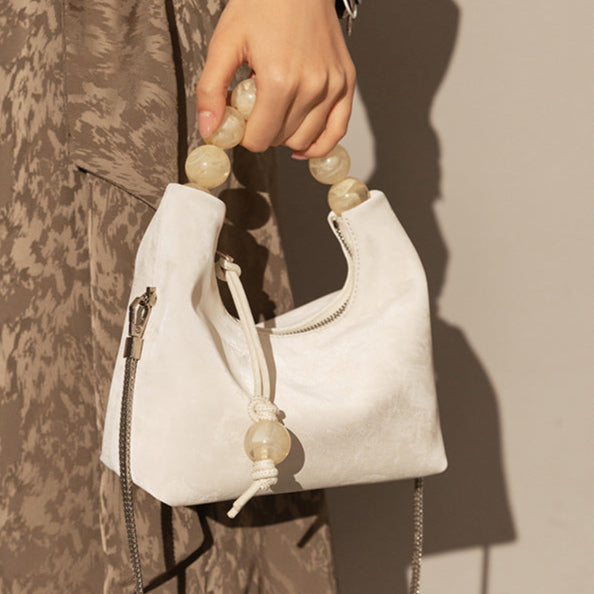 Sac à Main Élégant – Poignée Perles