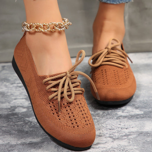 Flexima – Chaussures en maille respirante à lacets pour femme