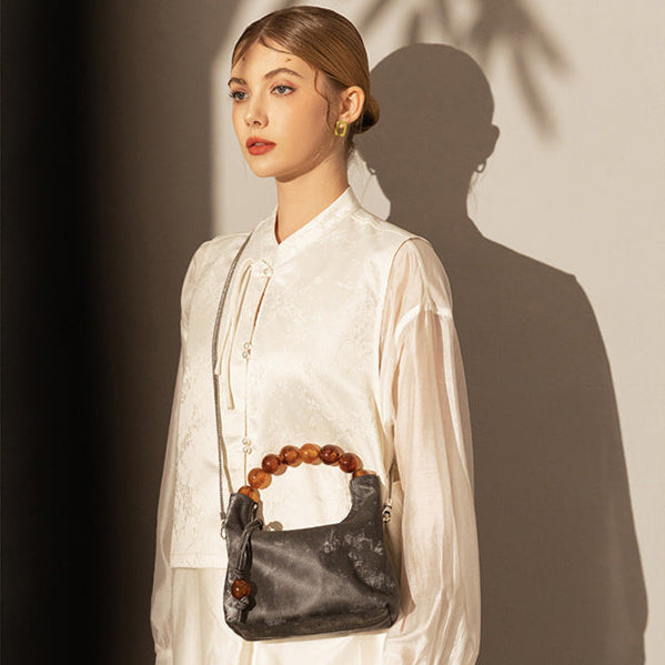 Sac à Main Élégant – Poignée Perles