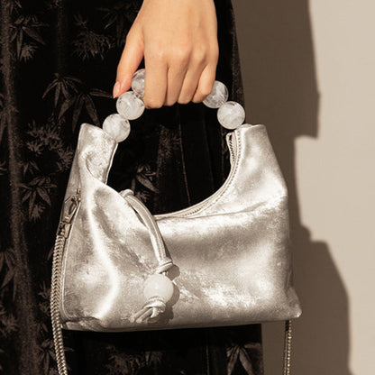 Sac à Main Élégant – Poignée Perles